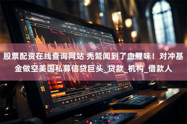 股票配资在线查询网站 秃鹫闻到了血腥味！对冲基金做空美国私募信贷巨头_贷款_机构_借款人